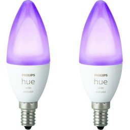 Ampoule à led cee: a+ (a++ - e) Philips Lighting White & Color Ambiance 72633100 E14 n/a Puissance: