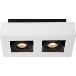 Spot plafond - 2xGU10 - Blanc Lucide xirax