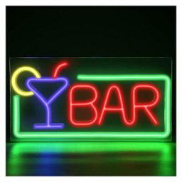 1pc Neon led Bar Néon Lettre Art Mural Enseigne Lumineuse usb Lampe Néon pour Bar Club Party Deco