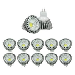 Ecd Germany - led cob place lampe MR16 Spot ampoule blanche lumière 4W neutre Set 10-er