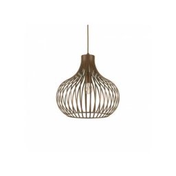 Suspension Onion Métal Marron 1 ampoule 52,5cm - Marron