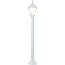 Lampadaire d'extérieur tirol blanc au design élégant en style campagnard H:103cm étanche IP44 E27