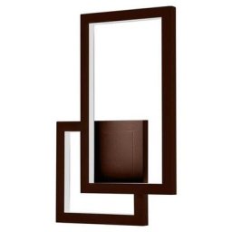 VT-11120 applique led géométrique double rectangle et carré 20W couleur Corten design moderne 3000k