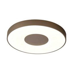 Inspired Mantra Coin Plafonnier Rond led 80W Avec Télécommande 2700K-5000K, 3900lm, Marron Sable,