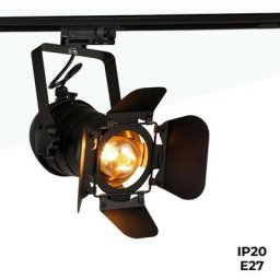 Barcelona Led - Projecteur led pour rail triphasé cinema E27