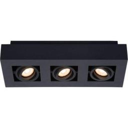 Spot plafond - 3xGU10 - Noir - Lucide XIRAX