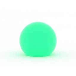 Lampe à poser ronde boule sphérique mod. Hoop Ø 70 cm Lumière Verte avec alimentation par Câble