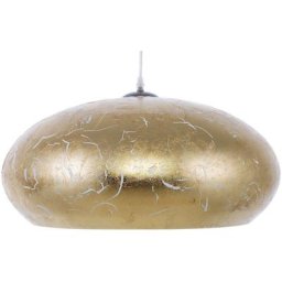 Lampe Suspension en Métal Doré Effet Vieilli E27 Max. 60W Éclairage Luxueux de Salle à Manger au