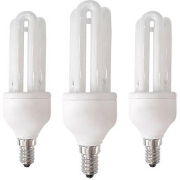 Lot de 3 ampoules CFL à économie d'énergie 3U E14 15W 825lm 2700K 7hSevenOn