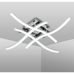 Plafonnier Plafonnier led 24W Design Incurvé Moderne Plafonnier led avec Télécommande 3000K / 4000K