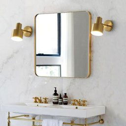 E27 Or Lampe Applique Murale Vintage Or Applique Murale En Laiton d' or Wall Light Réglable pour