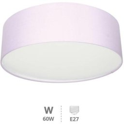 Plafonnier en tissu Gemena 2xE27 lilas