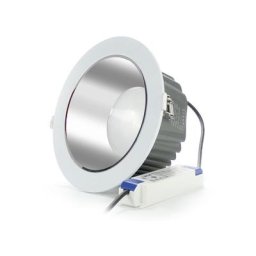 Iluminashop - Spot Downlight led Silver 30W Chip Osram UGR17 Driver lifud Blanc Chaud 3000K