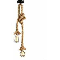 Lampe à suspension 200 cm Chanvage Chang plafonnier industriel pour balcon maison restaurant