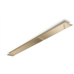 Ideal lux rosette linéaire à 3 lumières en laiton - 249285