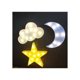 Veilleuse,LED Croissant de lune Nuage de Lune Lumière nocturne, lampe de nuit pour enfants Chambre