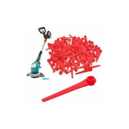Lrapty - Lot de 100 lames de rechange en plastique pour tondeuse à gazon Gardena 9823 9825 70 mm