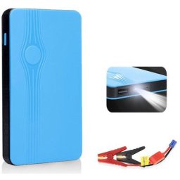 Démarreur de voiture portable 20000mAh 12V Powerbank Booster de batterie bleu
