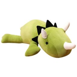 13,7 pouces (vert) peluche lestée dinosaure, jouets en peluche lestés animaux, oreiller en peluche