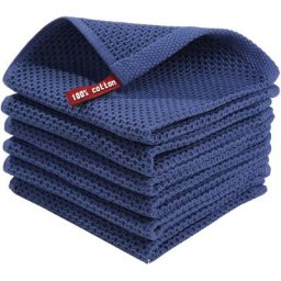 Serviette Carrée En Nid D'Abeille Gaufrée En Coton Doux Et Épais 34 34Cm