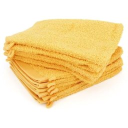 Linnea - Lot de 12 gants toilette 16x21 alpha - Jaune Or