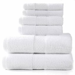 Lot de 6 serviettes de bain de luxe 100 % coton douces et absorbantes de qualité supérieure,