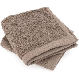 Linnea - Serviette invité pure 550 g/m2 30x30 cm - Marron Taupe