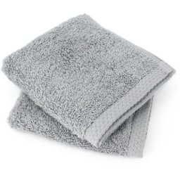 Linnea - Serviette invité pure 550 g/m2 30x30 cm - Gris Argent