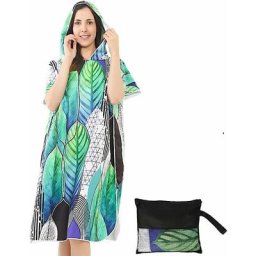 Flintronic - Peignoir de Bain Changing Towel Poncho de Surf Serviettes de Natation Plage Serviette
