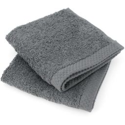Serviette invité pure 550 g/m2 30x30 cm - Gris Anthracite