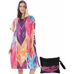 Peignoir de Bain Changing Towel Poncho de Surf Serviettes de Natation Plage Serviette de Bain