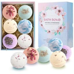 Bombe de bain au sel de mer naturel, huile essentielle, bombe de bain pour la peau, bain moussant