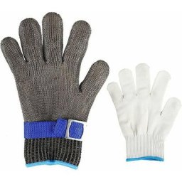 Gants résistants aux coupures, Niveau 5, Maille métallique, Gants de Travail de sécurité pour