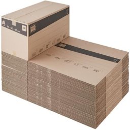 Lot de 60 cartons de déménagement 128L - 80x40x40cm - Made in France - 70% fsc certifé - Charge max