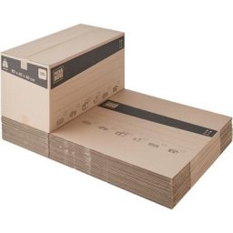 Lot de 20 cartons de déménagement 128L - 80x40x40cm - Made in France - 70% fsc certifé - Charge max