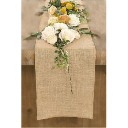 Blue Dream - 10Mx30cm Chemin de Table Toile de Jute Ruban de Table Rouleau Jute Mariage Vintage