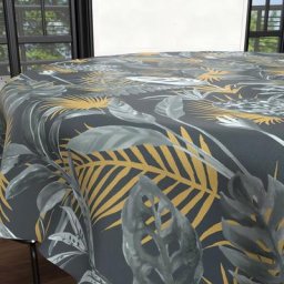 Tropic Nappe carrée Anti-tâches, Polyester, par Soleil D'ocre Diametre 180 cm - Multicolore