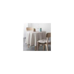 Douceur D'intérieur - Nappe ronde anti tache (D180 cm) Eros Grise