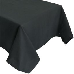 Nappe diabolo traité téflon Rectangulaire 160x250 cm - Noir