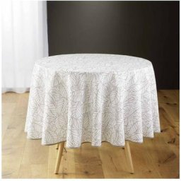 Nappe ronde D180 Solea - Blanc