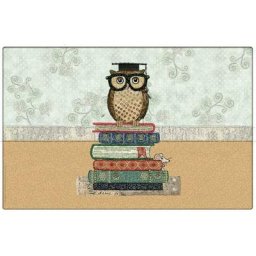 Set de table chouette sur livre