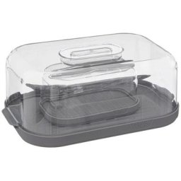 Boîte à fromage et beurrier Fresh Eat gris - 5 five simply smart - Transparent et gris anthracite
