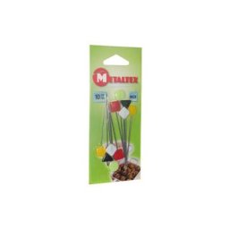 Metaltex - Lot de 10 piques à bigorneaux en inox