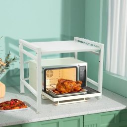 Hofuton Étagère Four à Micro-Ondes Extensible Etagère de Boulangerie Robuste en Acier au Carbone