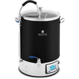 Royal Catering - Cuve de brassage avec isolation Cuve de brassage bière 40 l inox 2500 w - Noir,