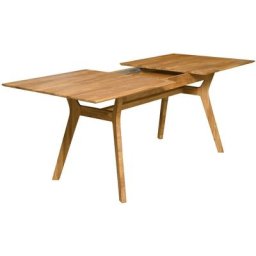 Table extensible en bois de chêne massif Osword 140 à 180 cm