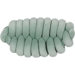 Beliani - Coussin Décoratif Noeud Vert Torsade en Grosse Mailles de Laine xxl Polyester pour Salon