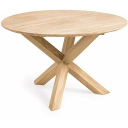 Table ronde de jardin Teresinha en bois de teck massif ø 120 cm - Naturel - Kave Home