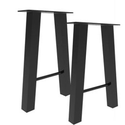Sifree - Set 2 Pieds de table pied de meuble acier forme a support banc 4028cm,cadre de table