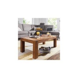 M&s - Table basse 110x60x40 cm en bois massif naturel